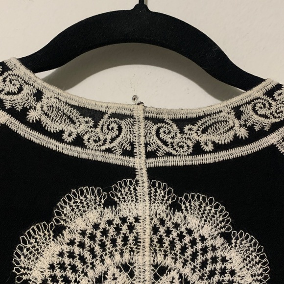 EST.1946 Black and White Embroidered Cardigan - Picture 8 of 8